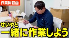 【ガチ作業動画】せいやと一緒に作業しましょう！