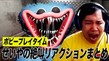 【絶叫】初めてのホラーゲーム「ポピープレイタイム」せいやのリアクションまとめ【音割れ注意】