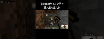 まさかのタイミングで壊れるツルハシ #イニミニ切り抜き #shorts