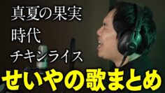 せいやの歌まとめ【青春の影/真夏の果実/もう恋なんてしない/チキンライス/時の流れに身をまかせ/さらば恋人/時代/SMILE〜晴れ渡る空のように〜/TSUNAMI】