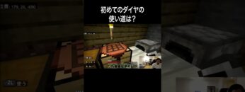 初めてのダイヤの使い道は？ #イニミニ切り抜き #shorts #マイクラ