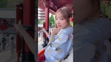 今年は花火大会に浴衣着ていけたらな〜👘🍉 #shorts #浅草 #着物 #小宵こなん