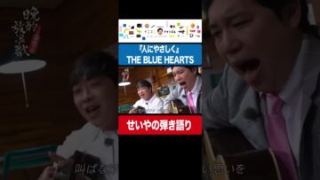 せいやの弾き語り『人にやさしく』 THE BLUE HEARTS 『晩酌放浪歌～名曲と瓶ビールと～』より #イニミニ切り抜き #shorts