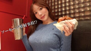 【VLOG】スタッフとハンバーガー食べたら事故起きた。